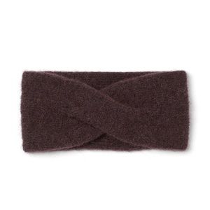 Knit wool-blend headband with twisted front detail